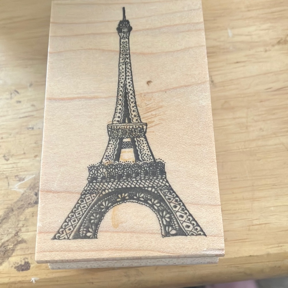 Eiffel Tower Wooden stamp
